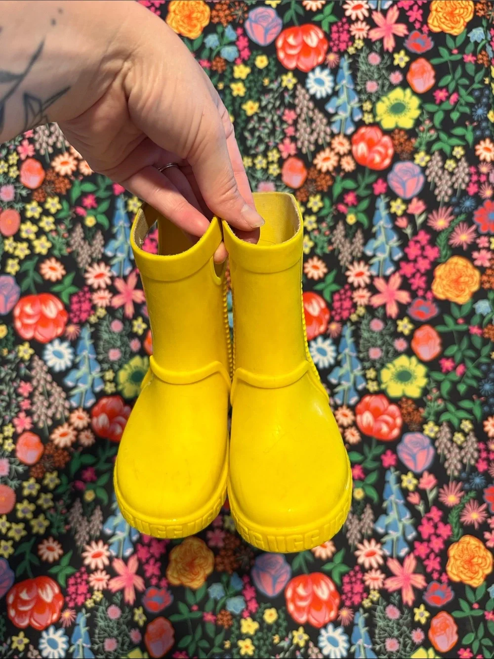 UGG Bright Yellow toddler' Rain Boot